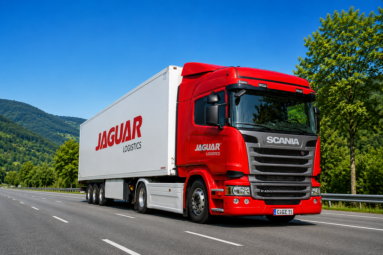 Jaguar roadfreight truck